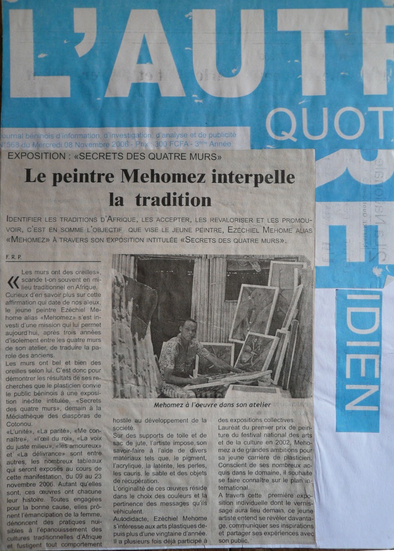 Article de L'Autre Quotidien, 08/11/2006