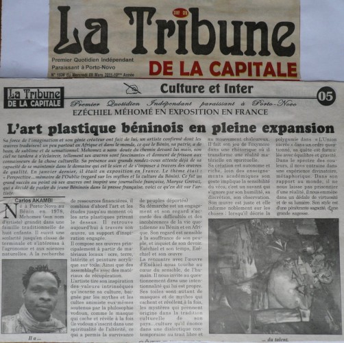 La Tribune de la Capitale - L'art plastique béninois en pleine expansion